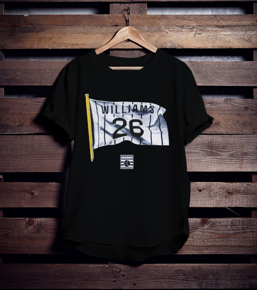 Billy Williams 26 Chicago Cubs Flag National Baseball Hall Of Fame T-Shirt
