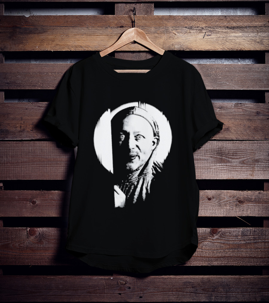 Brian Limond Curious Guy Face Sketch Circle T-Shirt