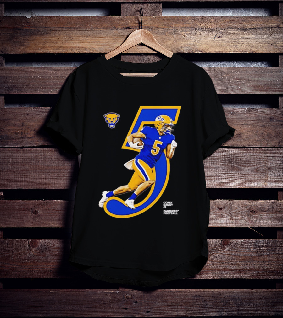 Pitt Panthers Corey Dailey 5 Football Jersey Number T-Shirt