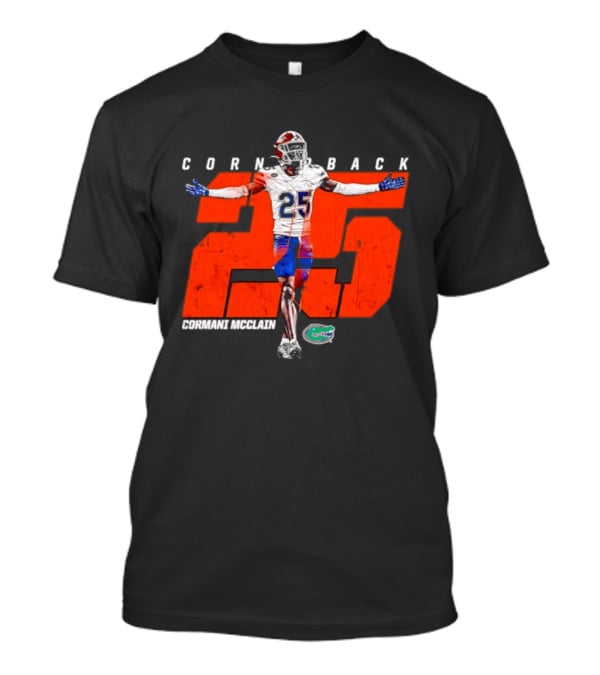 Cormani McClain #25 Corn Back Florida Gators NCAA Football Player T-Shirt
