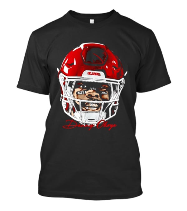 Danny Okoye Oklahoma Sooners Football Helmet Swag T-Shirt