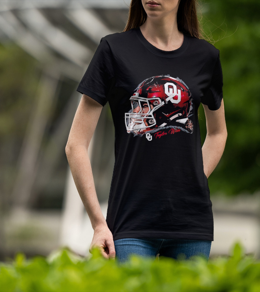 Oklahoma Sooners Football OU Helmet Taylor Wein T-Shirt
