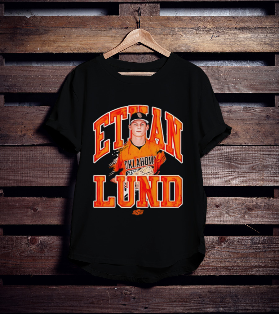 Ethan Lund Oklahoma State Cowboys Baseball T-Shirt