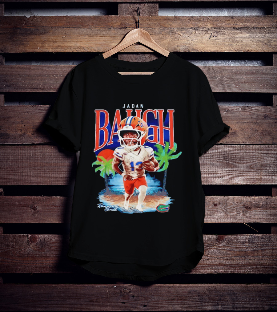 Jadan Baugh Florida Gators NCAA Football Player Beach Palms T-Shirt