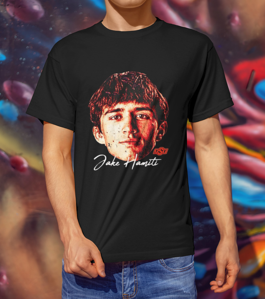 Jake Hamiti Oklahoma State Wrestling OSU Swag T-Shirt