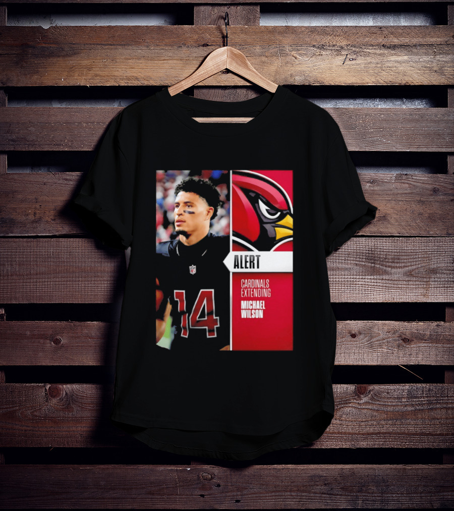 Alert Cardinals Extending Michael Wilson Arizona 14 T-Shirt