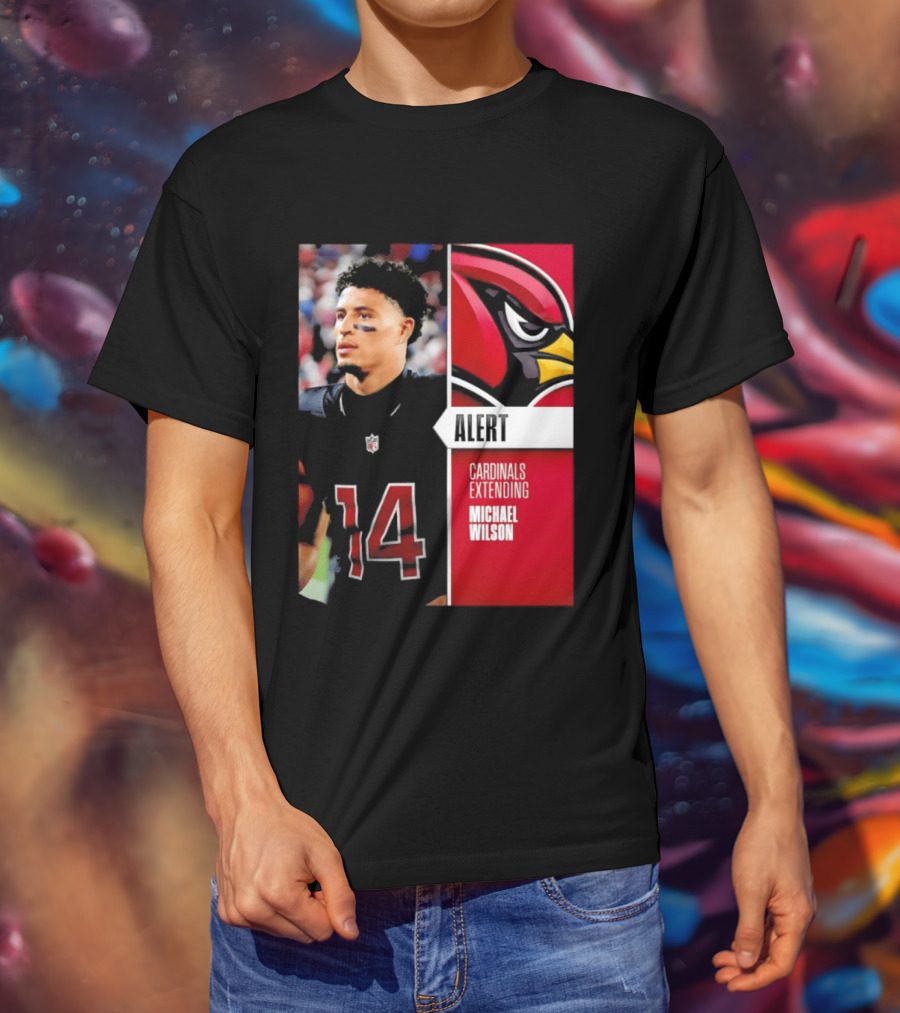 Alert Cardinals Extending Michael Wilson Arizona 14 T-Shirt