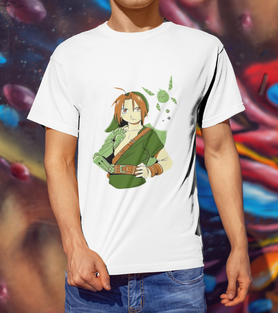 Edward Elric Crossover With Link Costume From Fullmetal Alchemist T-Shirt