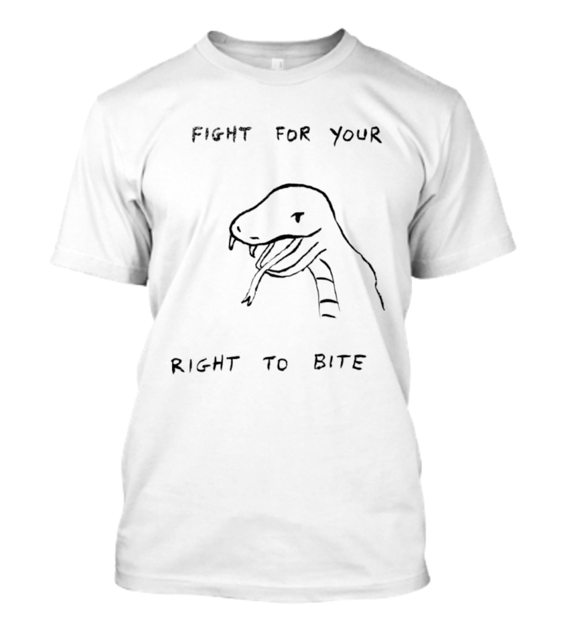 Fight For Your Right To Bite Snake Paint T-Shirt