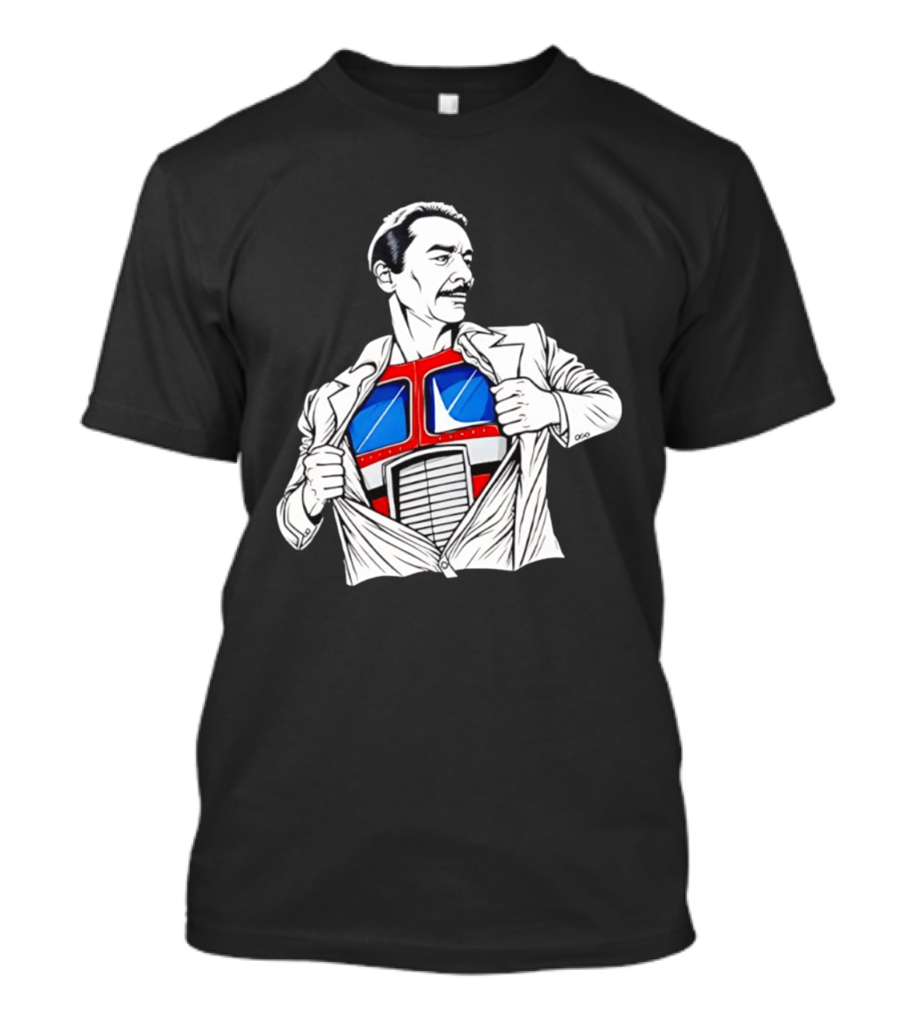 Peter Cullen Optimus Prime Clark Kent Superhero Transformation T-Shirt