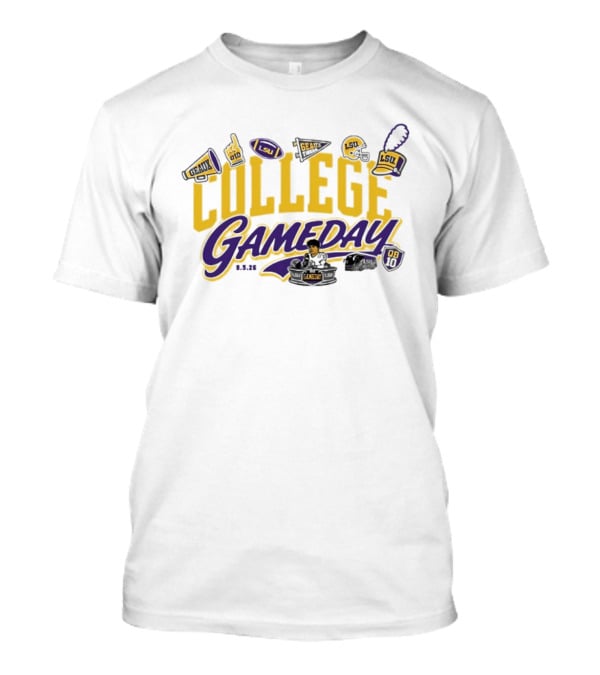 LSU Tigers College Gameday ESPN 2026 Sam Leavitt Week 1 T-Shirt