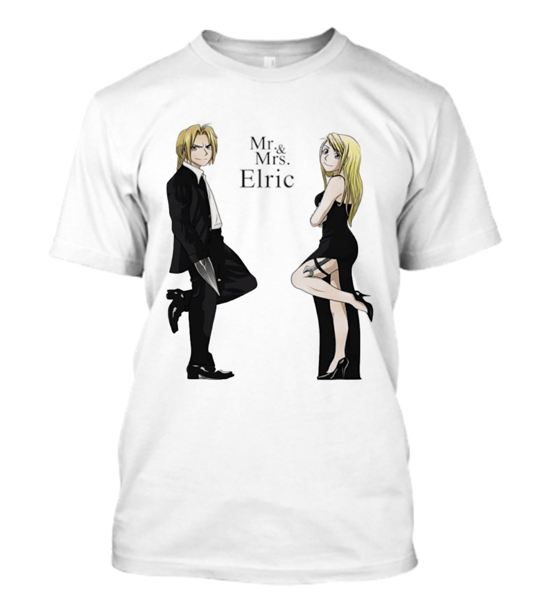 Edward Elric And Winry Rockbell Mr. And Mrs. Elric T-Shirt