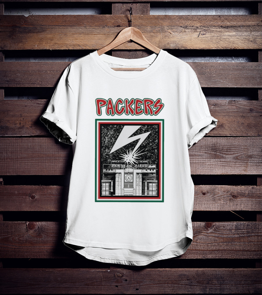 Packers Lambeau Field Green Bay Bad Brains Lightning Burst T-Shirt