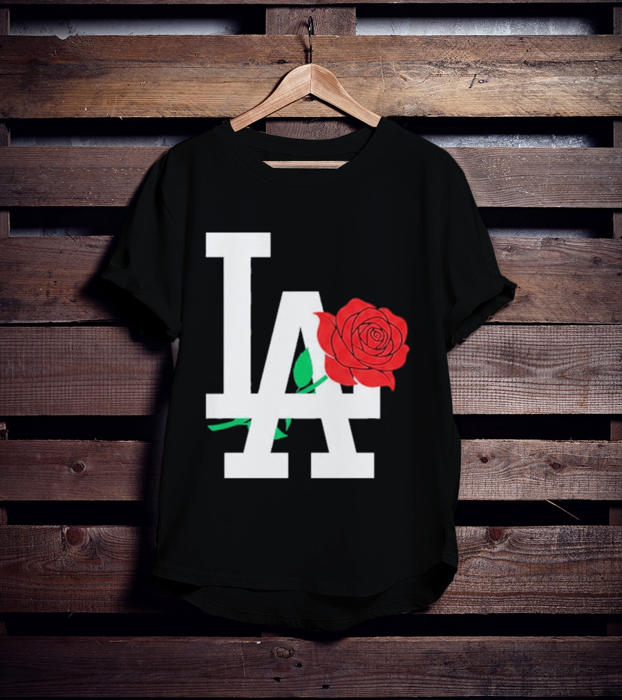 2026 Dodgers Date Night LA Rose T-Shirt
