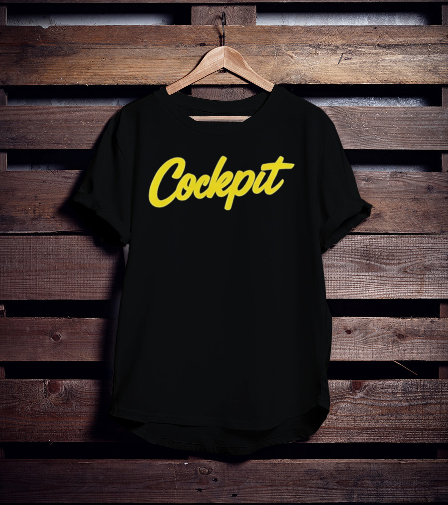 Cockpit Yellow Script T-Shirt