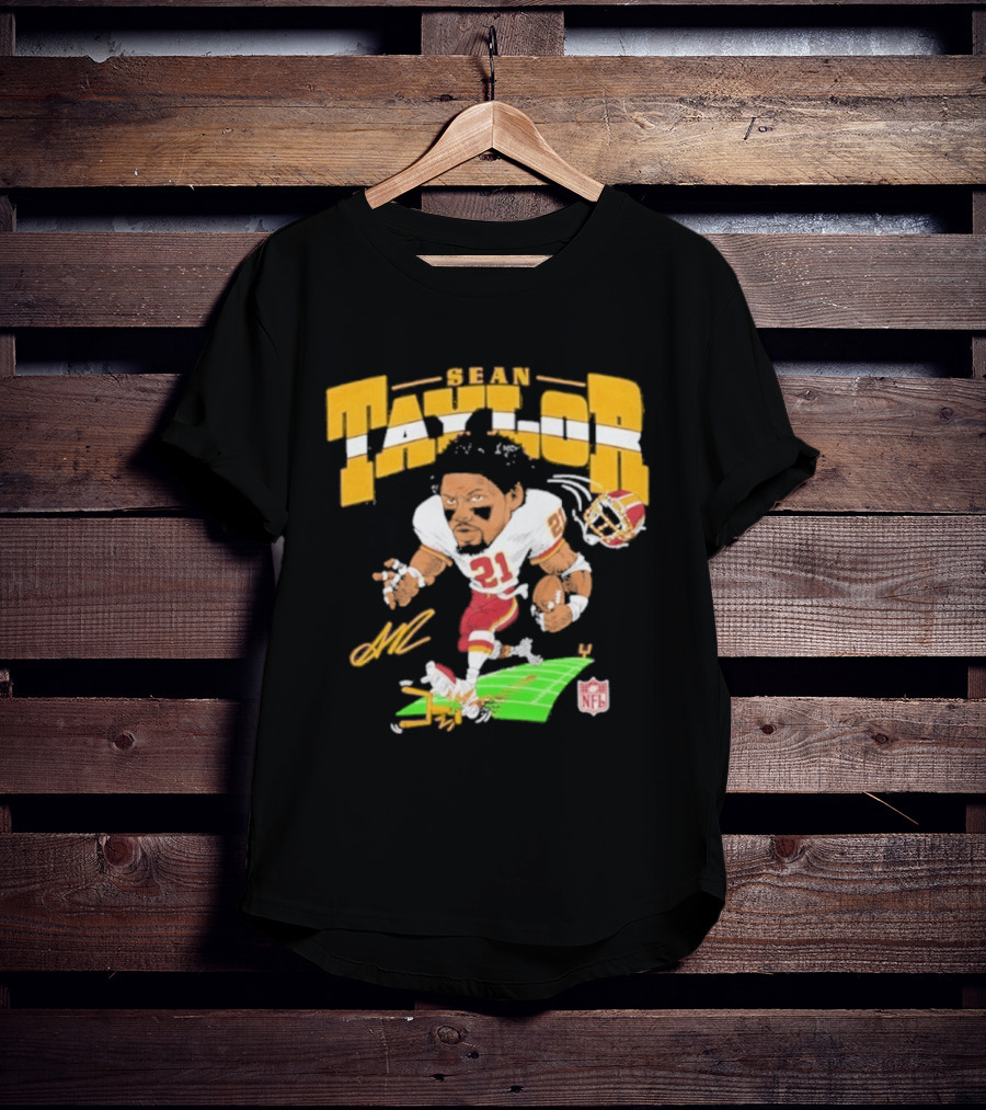 Sean Taylor NFL Football Caricature Washington Commanders 21 T-Shirt