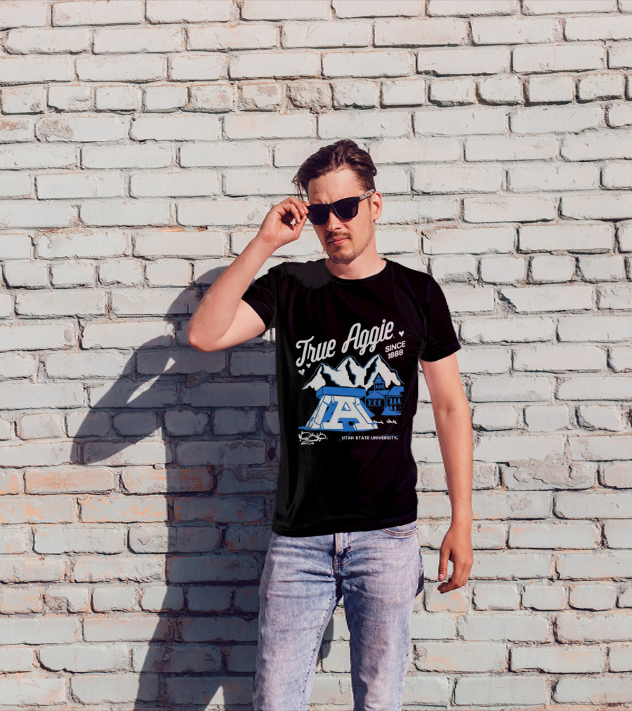 True Aggie 1888 Utah State University Heritage Iconography T-Shirt
