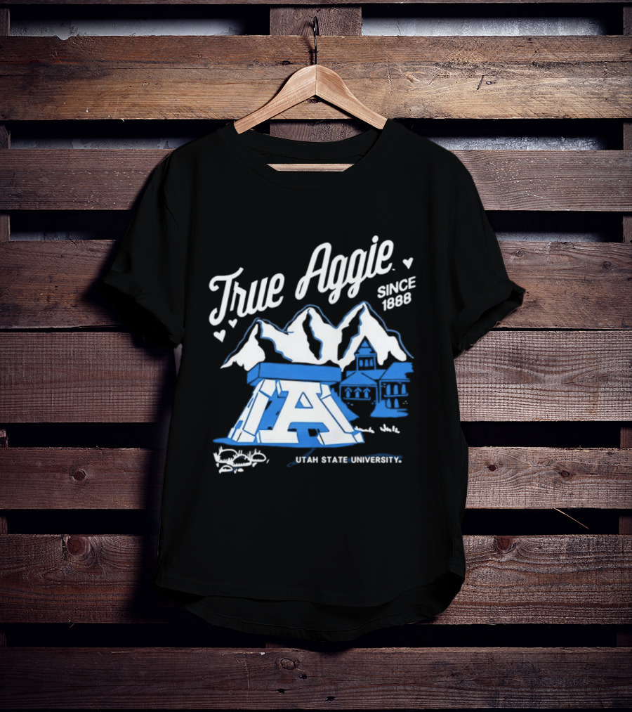 True Aggie 1888 Utah State University Heritage Iconography T-Shirt