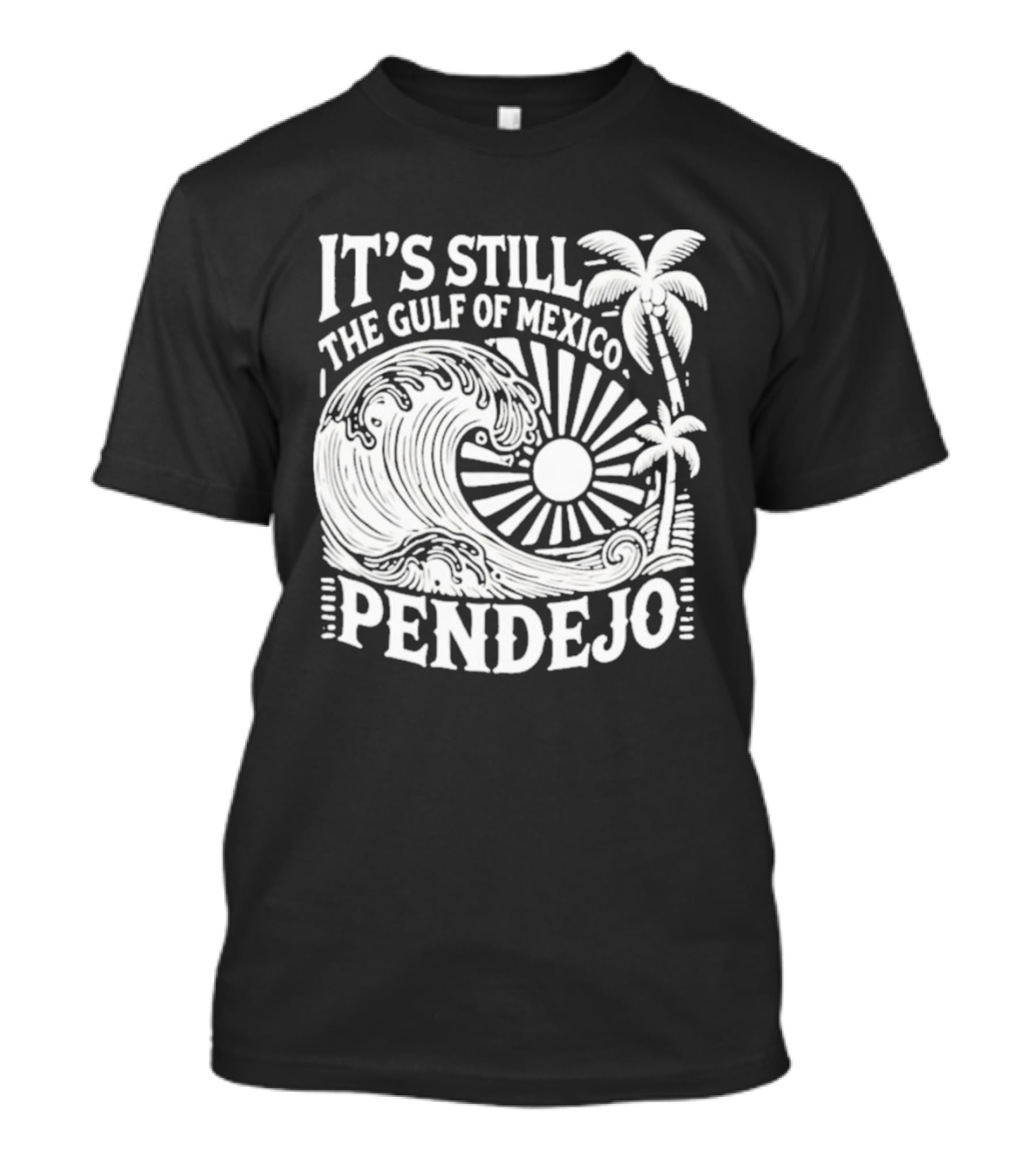 It's Still The Gulf Of Mexico Pendejo Wave Palm Sun T-Shirt