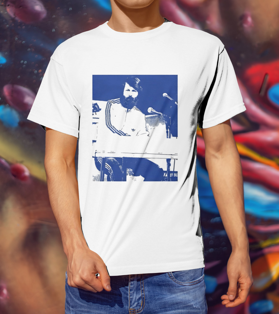 Brian Wilson Piano Microphone Live Performance T-Shirt