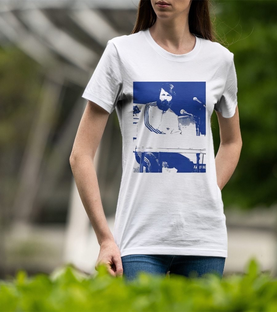 Brian Wilson Piano Microphone Live Performance T-Shirt