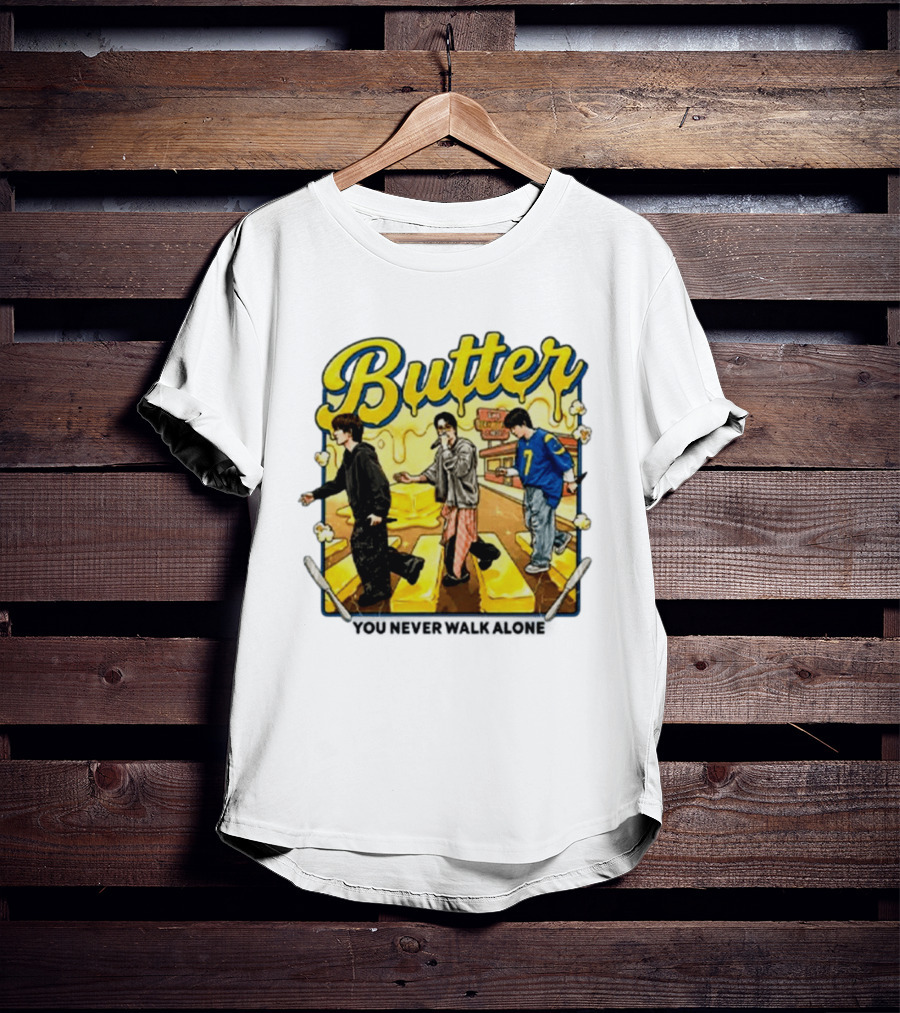 Butter BTS You Never Walk Alone Yellow Aesthetic Pop T-Shirt