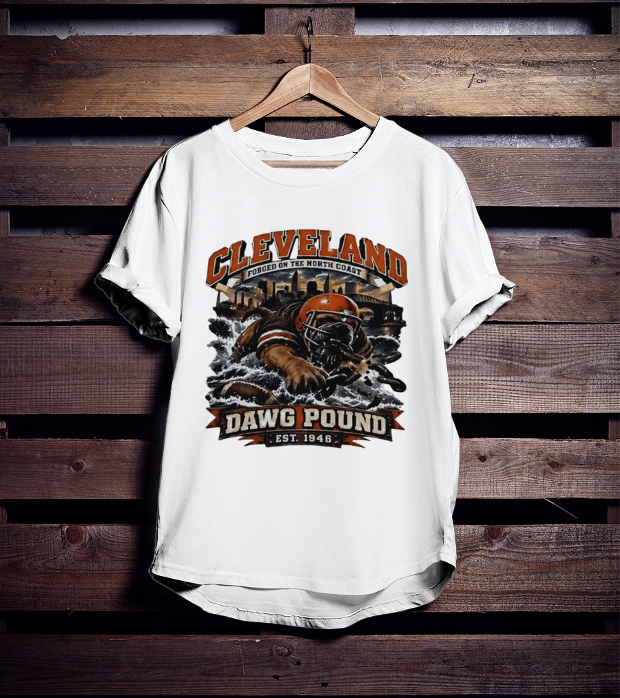 Cleveland Dawg Pound Forged On The North Coast Est 1946 T-Shirt