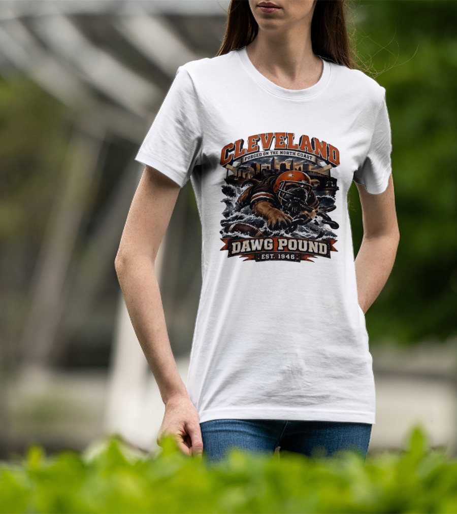 Cleveland Dawg Pound Forged On The North Coast Est 1946 T-Shirt