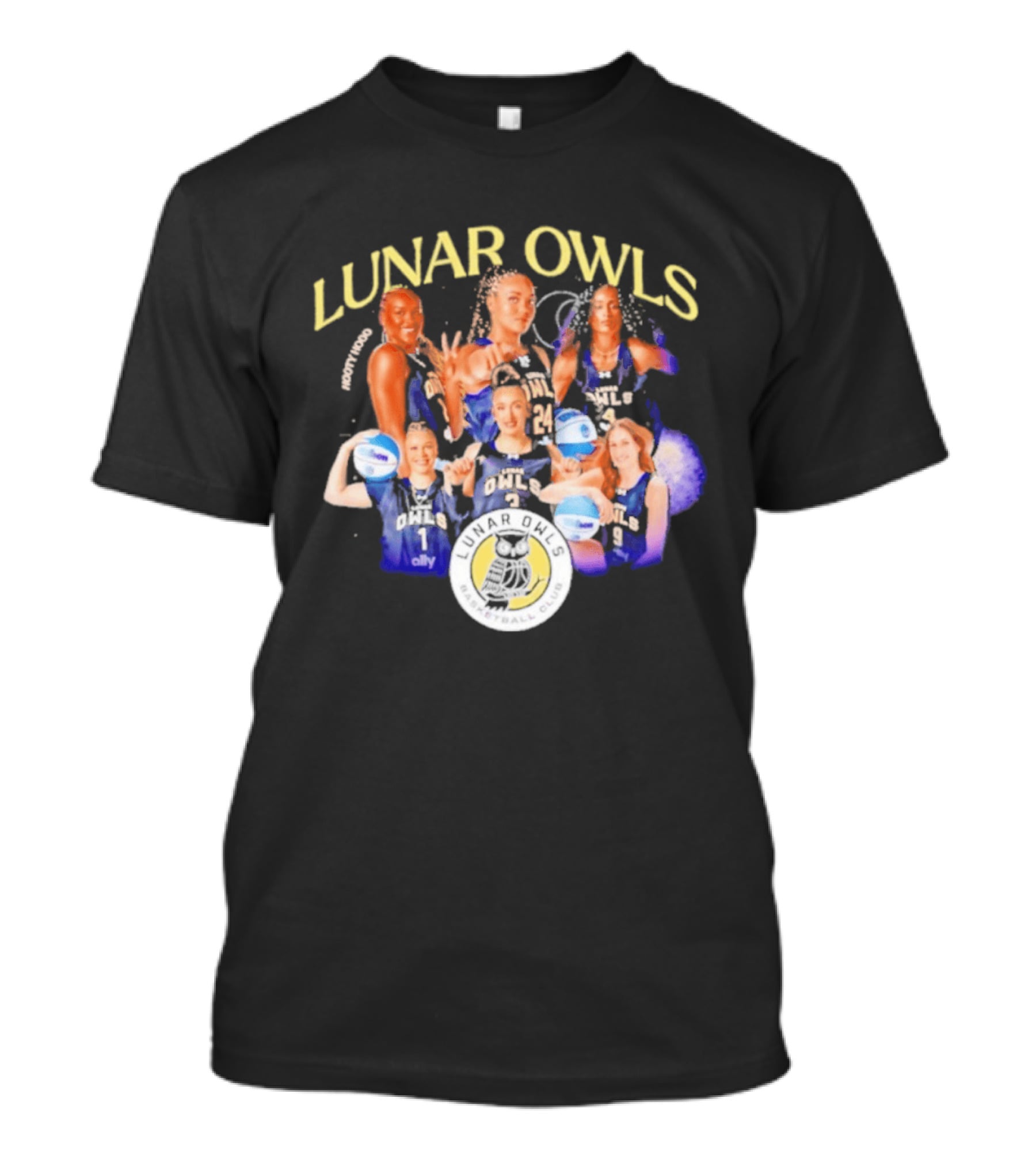Lunar Owls Basketball Club Ally Team Players T-Shirt
