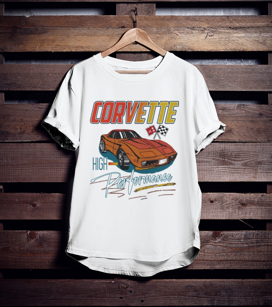 Corvette High Performance Racing Car T-Shirt