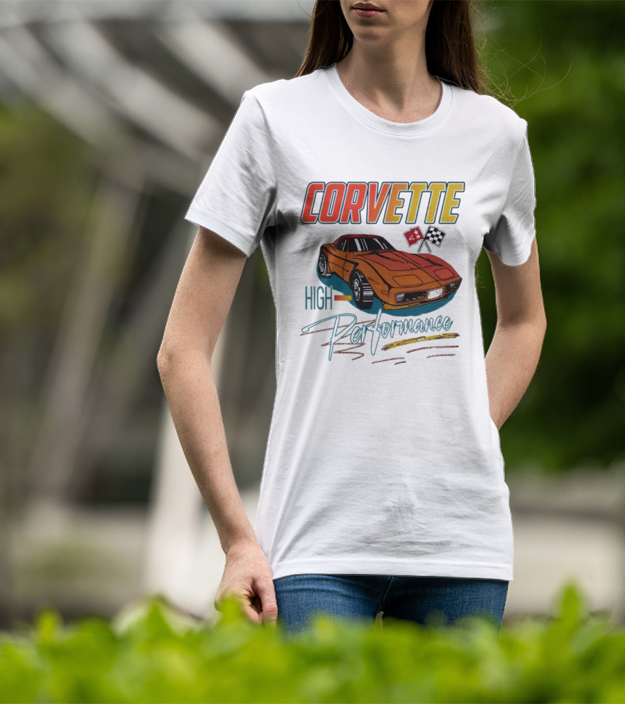 Corvette High Performance Racing Car T-Shirt