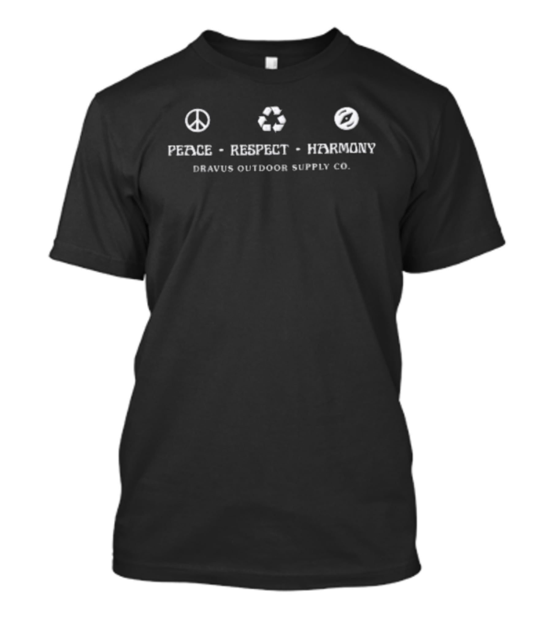 Peace Respect Harmony Dravus Outdoor Supply Co Icon Set T-Shirt