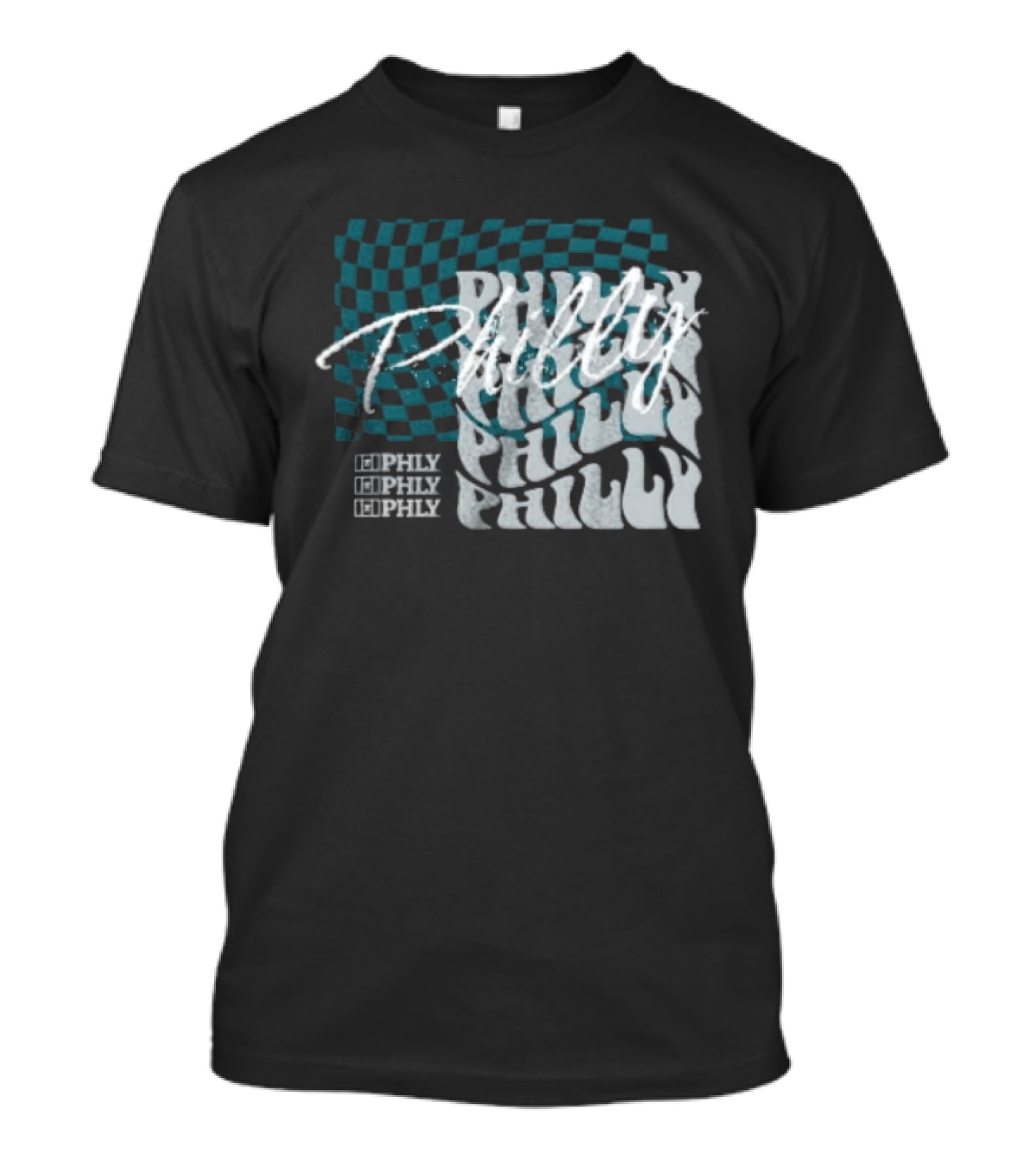 Philly Checkered Repeat Philadelphia Eagles Philly Philly T-Shirt