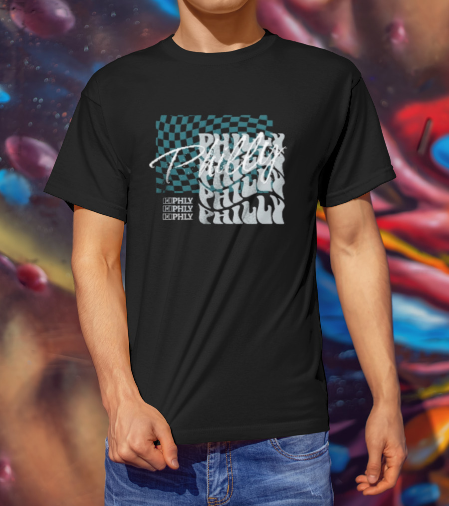 Philly Checkered Repeat Philadelphia Eagles Philly Philly T-Shirt