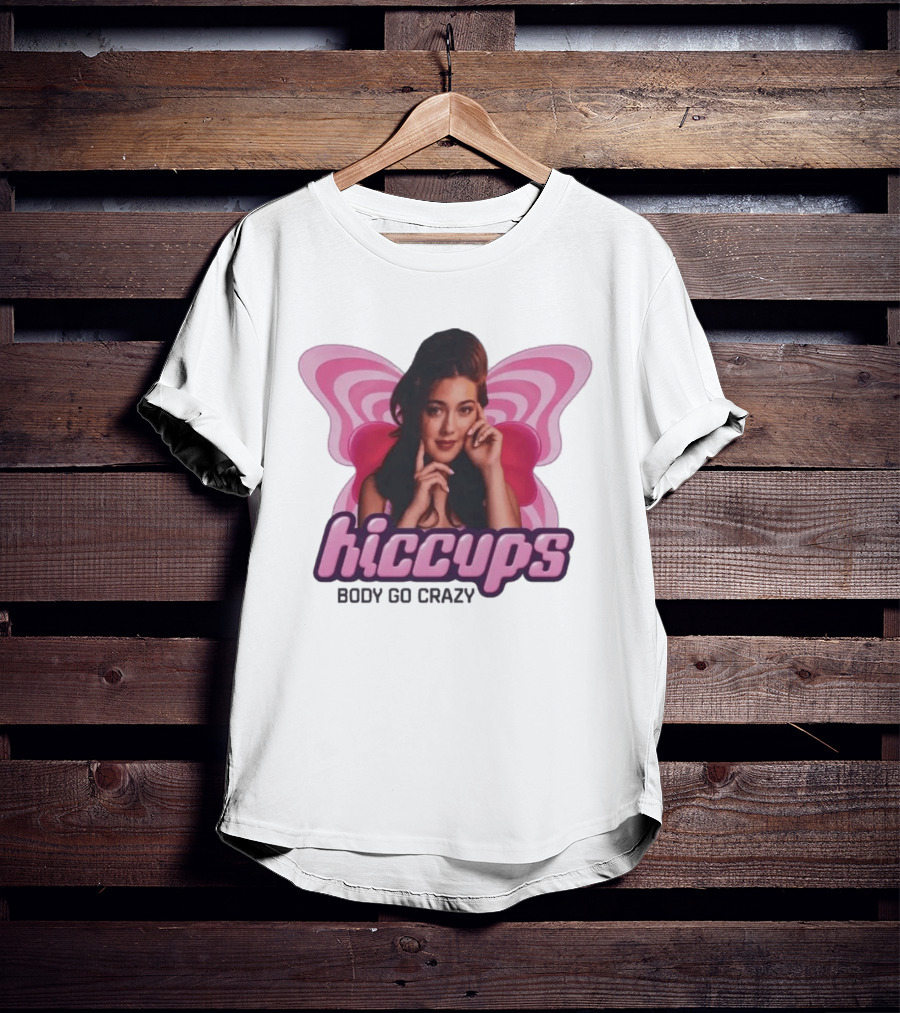 Hiccups Body Go Crazy Pink Butterfly Wings T-Shirt