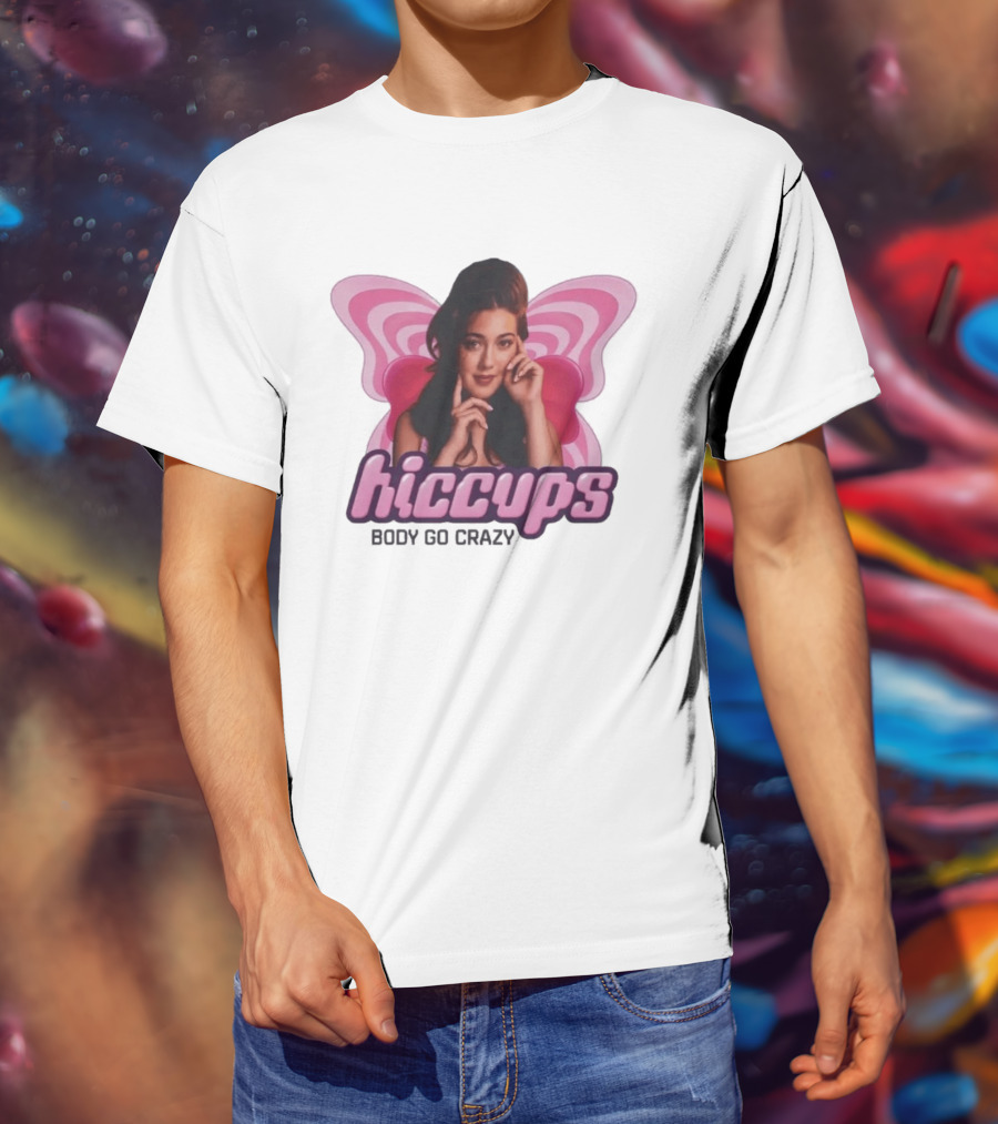 Hiccups Body Go Crazy Pink Butterfly Wings T-Shirt