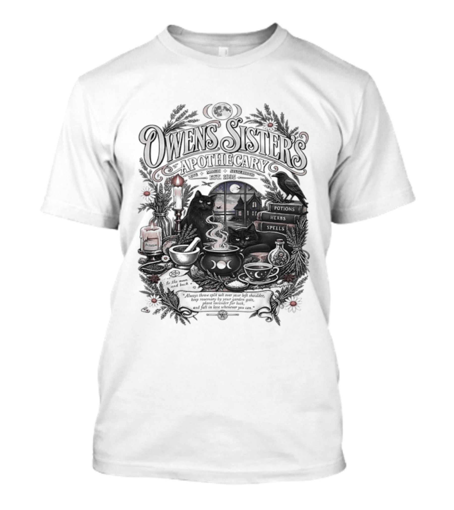 Owens Sister's Apothecary Est 1995 Candles And Herbs T-Shirt