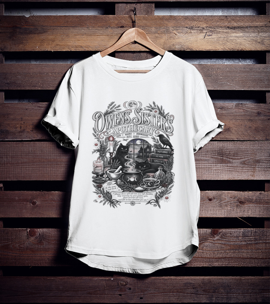 Owens Sister's Apothecary Est 1995 Candles And Herbs T-Shirt