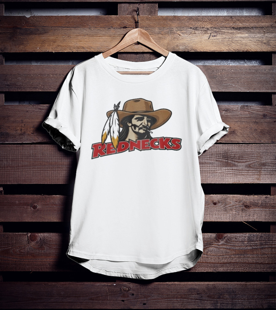 Rednecks Cowboy Icon With Feathered Hat T-Shirt