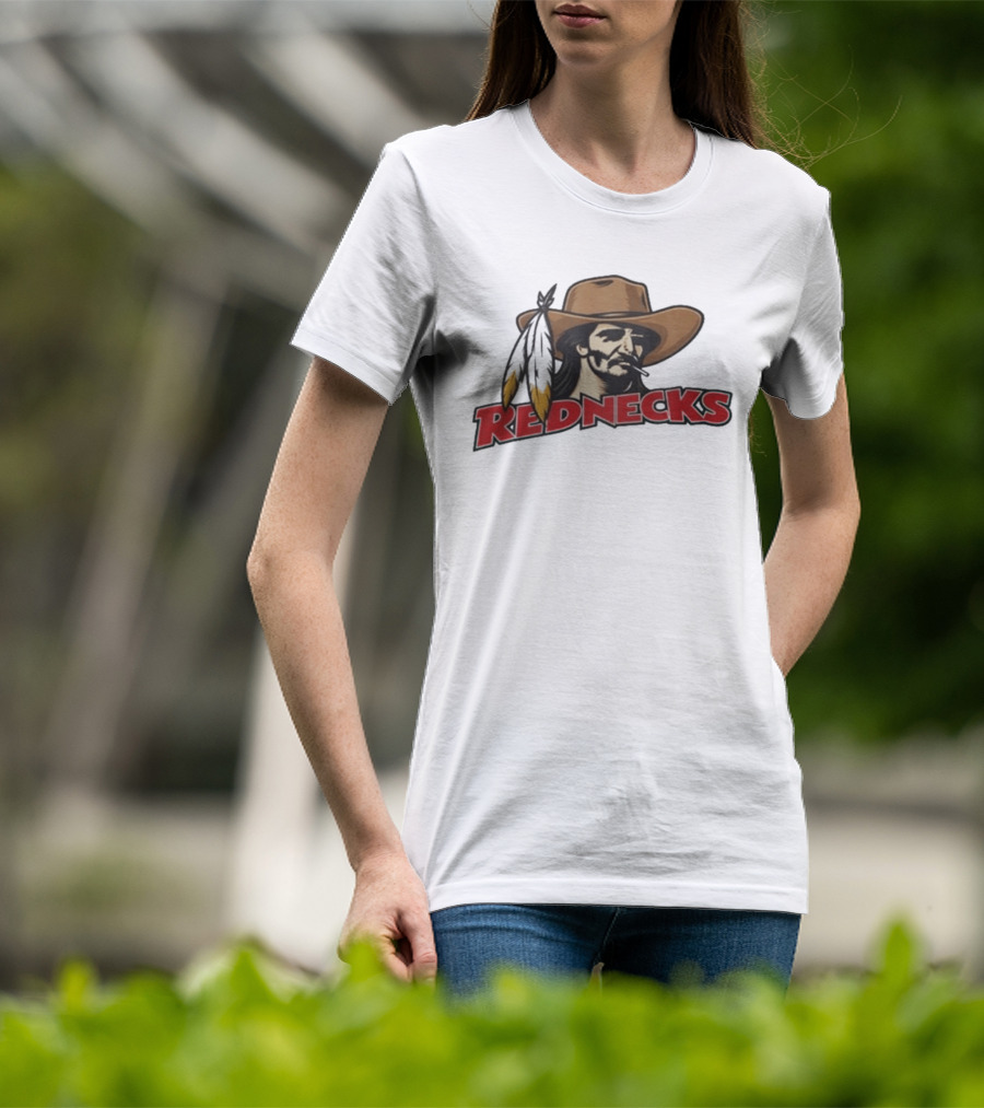 Rednecks Cowboy Icon With Feathered Hat T-Shirt