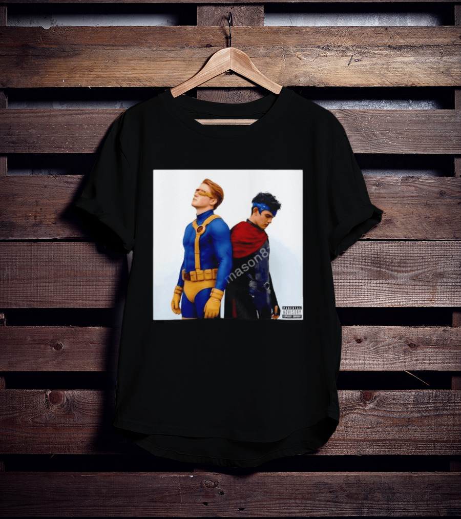 Cyclops And Wiccan Heartstopper X Men Comic Collaboration T-Shirt