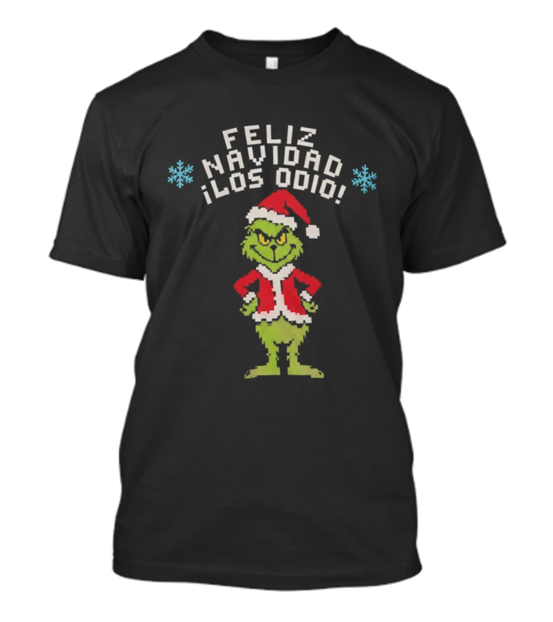 Feliz Navidad Los Odio Santa Grinch Christmas Holiday Humor T-Shirt