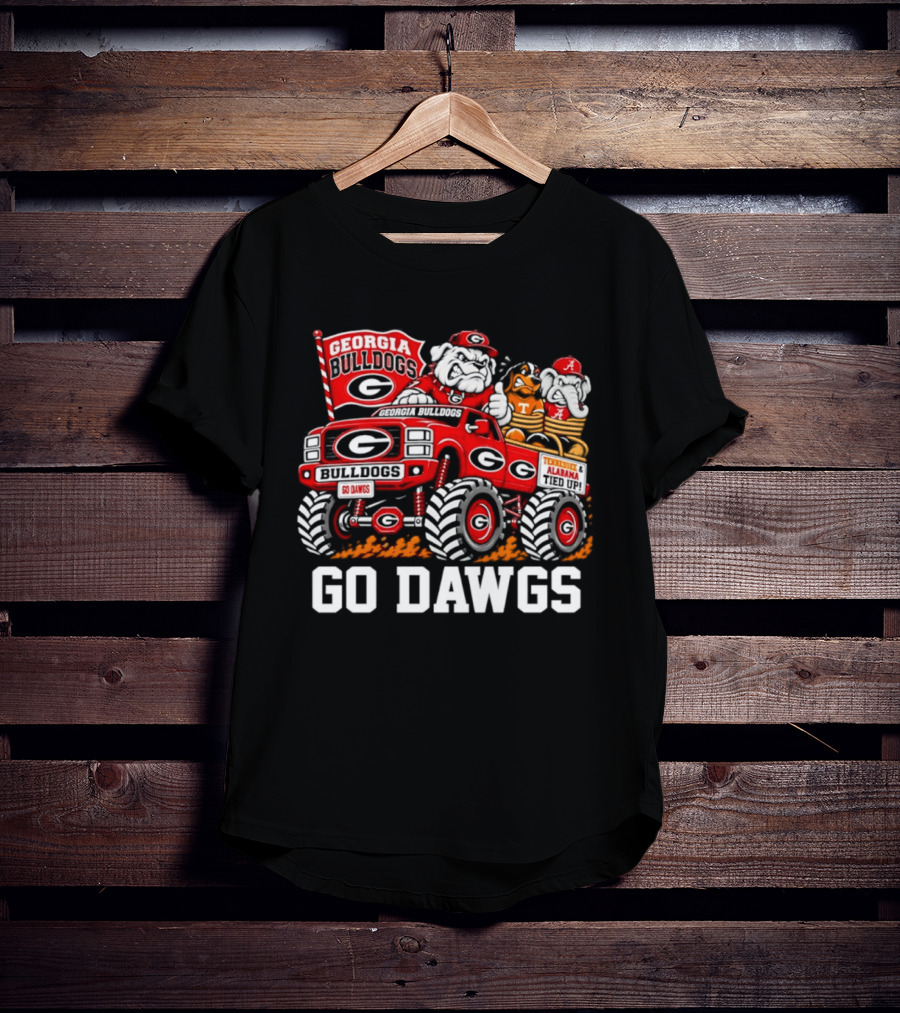 Georgia Bulldogs Monster Truck Go Dawgs Rivalry With Tennessee Alabama T-Shirt