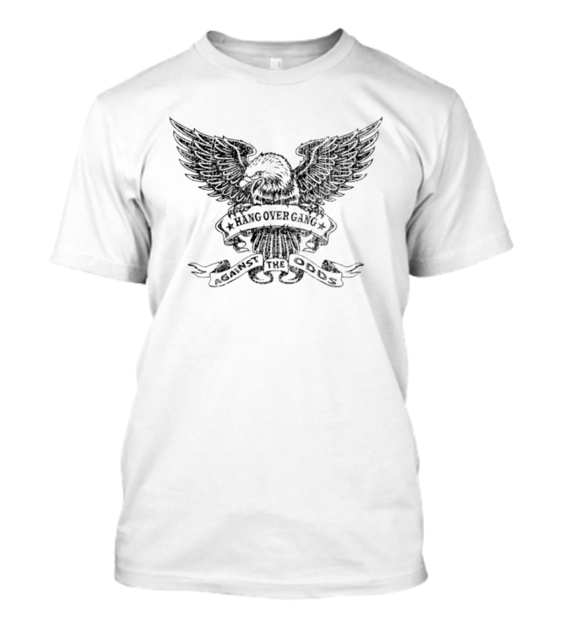 Against The Odds Blood Sweat And More Blood American Eagle Crest T-Shirt