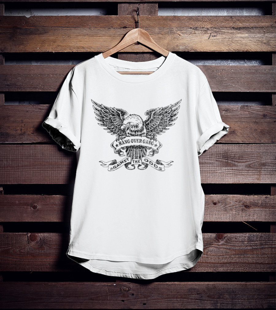 Against The Odds Blood Sweat And More Blood American Eagle Crest T-Shirt