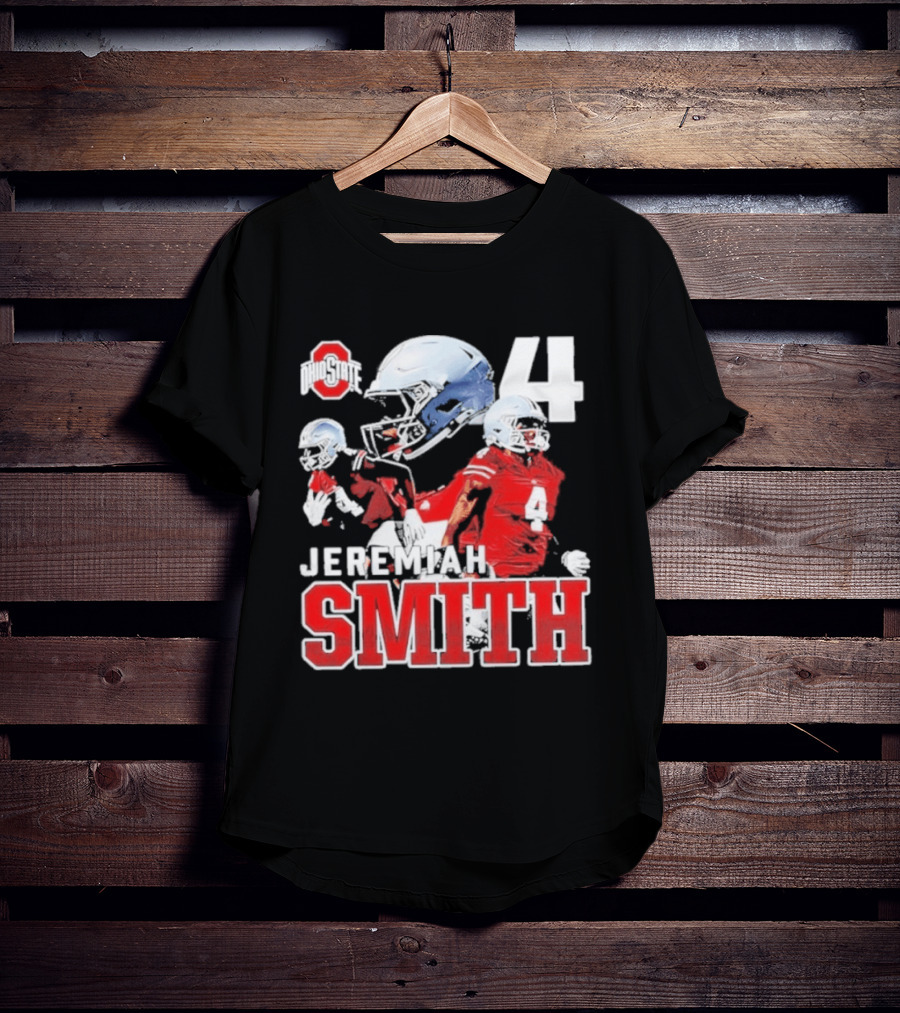 Ohio State Buckeyes NCAA Football Jeremiah Smith Number 4 T-Shirt