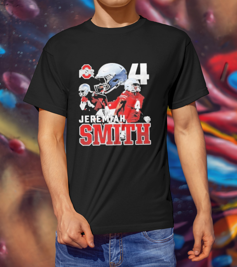 Ohio State Buckeyes NCAA Football Jeremiah Smith Number 4 T-Shirt