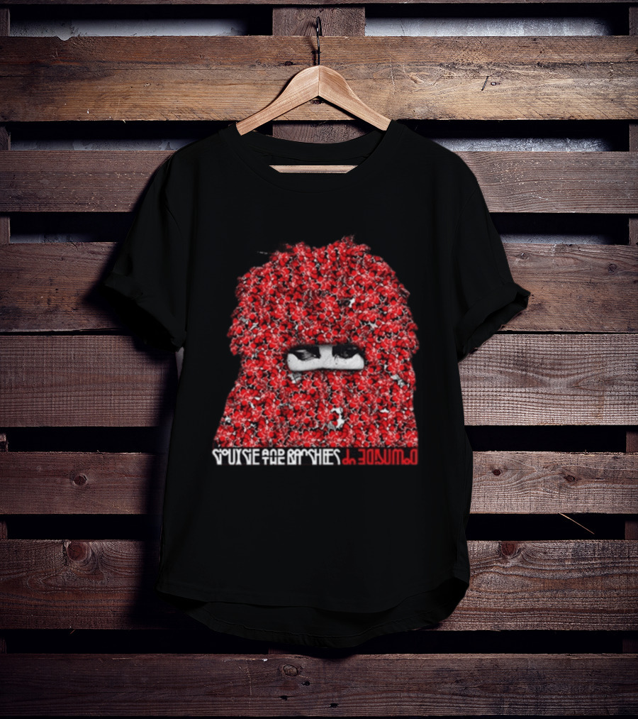 Siouxsie And The Banshees I Promise Red Floral Mask Eyes T-Shirt