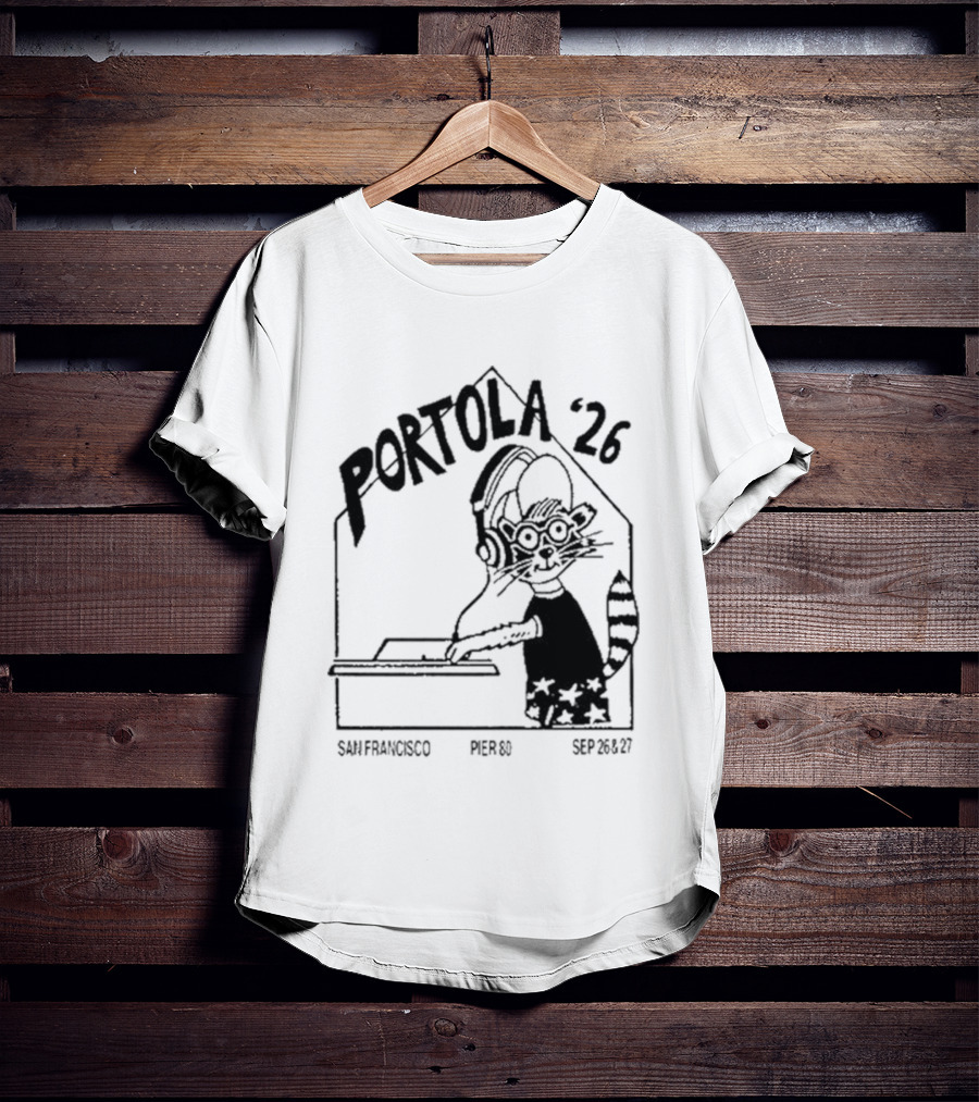 Portola 2026 San Francisco Festival DJ Cat T-Shirt