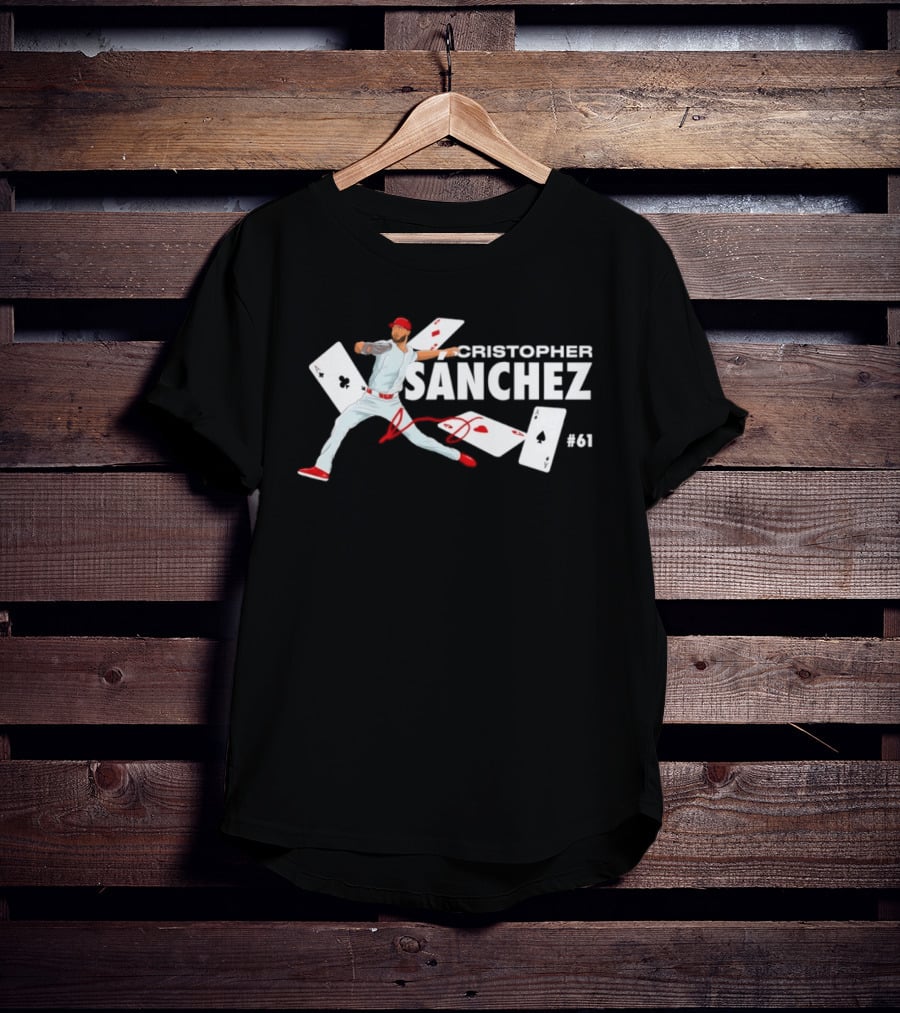 Cristopher Sanchez Philadelphia Phillies MLB Player Ace Card 2026 T-Shirt